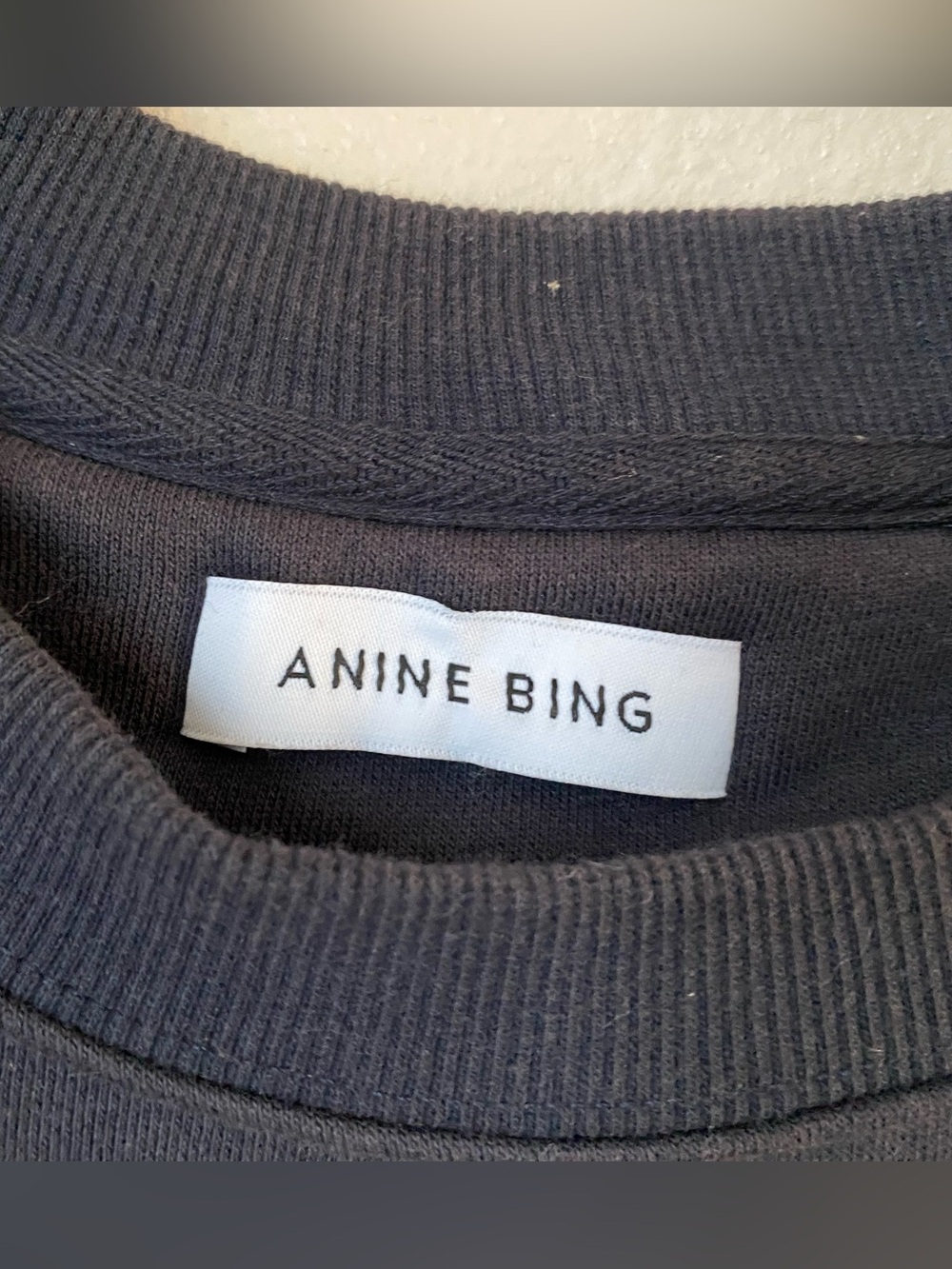 Anine Bing Sport Size Small Tyler Sweatshirt in Pacific Blue Comfy Lounge - Picture 8 of 10